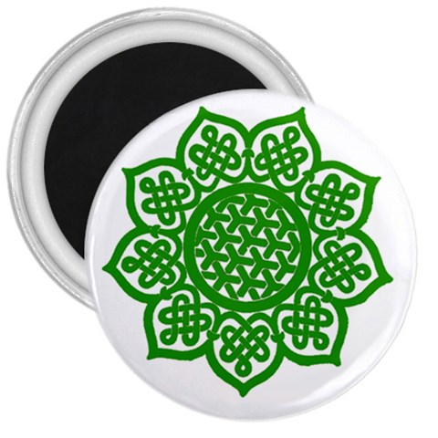 Celtic Mandala_green 3  Magnet from ArtsNow.com Front