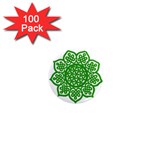 Celtic Mandala_green 1  Mini Magnet (100 pack) 
