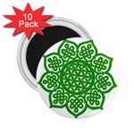Celtic Mandala_green 2.25  Magnet (10 pack)