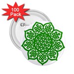 Celtic Mandala_green 2.25  Button (100 pack)