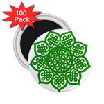 Celtic Mandala_green 2.25  Magnet (100 pack) 