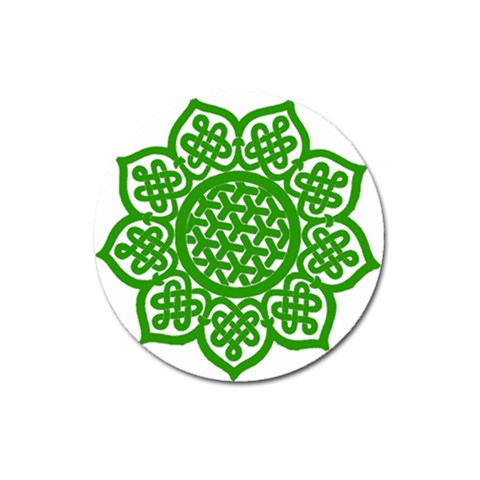 Celtic Mandala_green Magnet 3  (Round) from ArtsNow.com Front