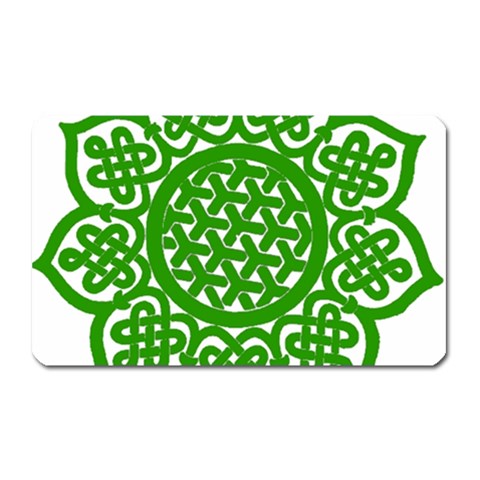 Celtic Mandala_green Magnet (Rectangular) from ArtsNow.com Front