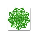 Celtic Mandala_green Magnet (Square)