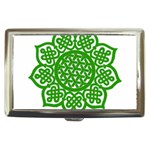 Celtic Mandala_green Cigarette Money Case