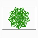 Celtic Mandala_green Postcards 5  x 7  (Pkg of 10)