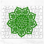 Celtic Mandala_green Jigsaw Puzzle (Rectangular)