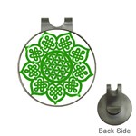 Celtic Mandala_green Golf Ball Marker Hat Clip
