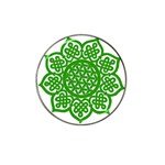 Celtic Mandala_green Hat Clip Ball Marker (10 pack)