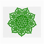 Celtic Mandala_green Glasses Cloth