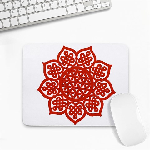 Celtic Mandala_red Small Mousepad from ArtsNow.com Front