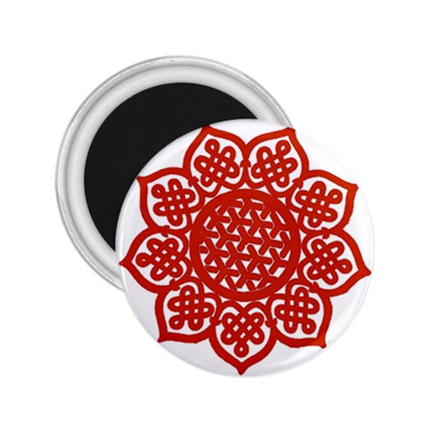 Celtic Mandala_red 2.25  Magnet from ArtsNow.com Front