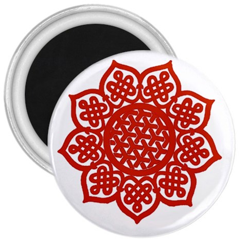 Celtic Mandala_red 3  Magnet from ArtsNow.com Front