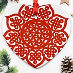 Celtic Mandala_red Ornament (Heart)