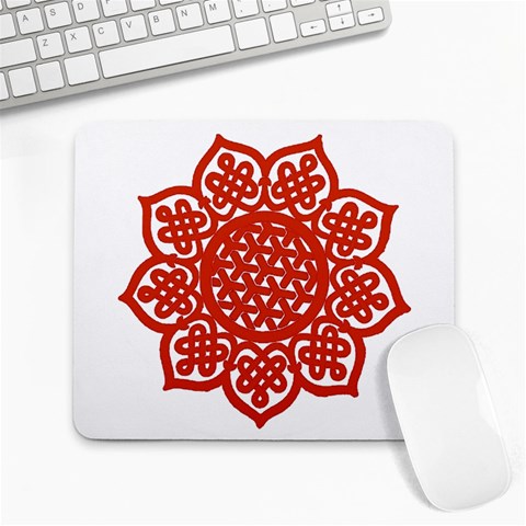 Celtic Mandala_red Large Mousepad from ArtsNow.com Front
