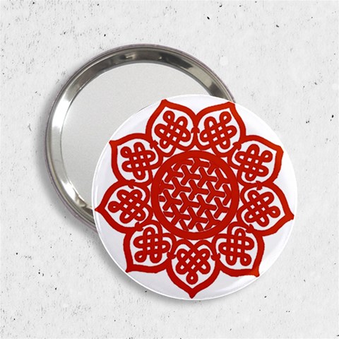 Celtic Mandala_red 2.25  Handbag Mirror from ArtsNow.com Front