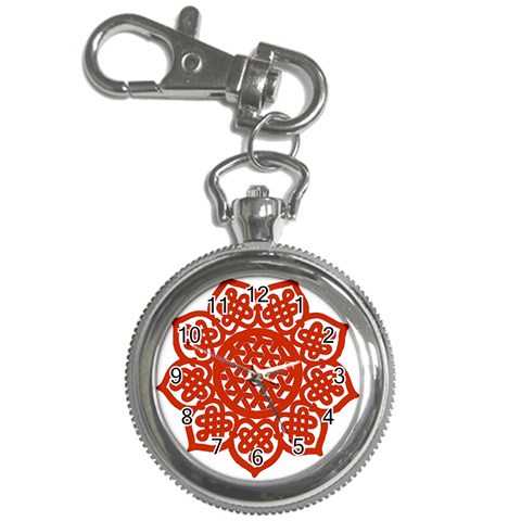 Celtic Mandala_red Key Chain Watch from ArtsNow.com Front