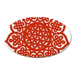 Celtic Mandala_red Magnet (Oval)