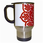 Celtic Mandala_red Travel Mug (White)