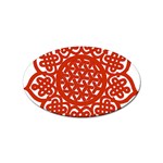 Celtic Mandala_red Sticker Oval (10 pack)
