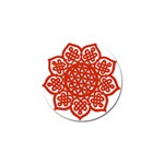 Celtic Mandala_red Golf Ball Marker (4 pack)