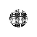 Black white Greek Key Golf Ball Marker (4 pack)