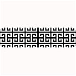 Black white Greek Key Large Bar Mat