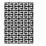 Black white Greek Key Large Garden Flag (Two Sides)