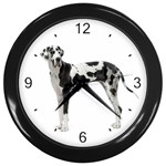 Great Dane Dog Wall Clock (Black)