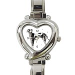 Great Dane Dog Heart Italian Charm Watch