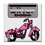 Biker Babe Tile Coasters