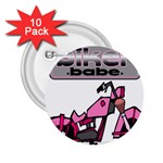 Biker Babe 2.25  Buttons (10 pack) 