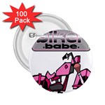 Biker Babe 2.25  Buttons (100 pack) 