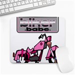 Biker Babe Large Mousepads