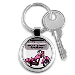 Biker Babe Key Chains (Round) 