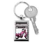 Biker Babe Key Chains (Rectangle) 