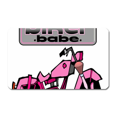 Biker Babe Magnet (Rectangular) from ArtsNow.com Front