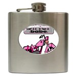 Biker Babe Hip Flask (6 oz)