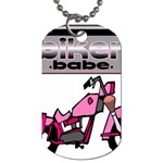 Biker Babe Dog Tag (Two Sides)