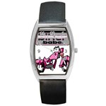 Biker Babe Barrel Style Metal Watch