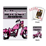 Biker Babe Playing Card