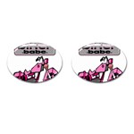 Biker Babe Cufflinks (Oval)