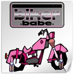 Biker Babe Canvas 16  x 16  