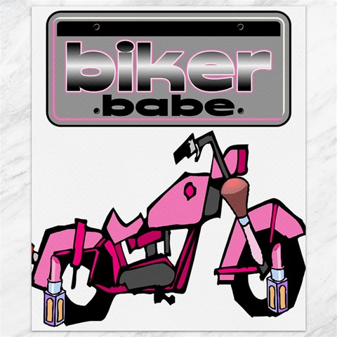 Biker Babe Canvas 20  x 24   from ArtsNow.com 19.57 x23.15  Canvas - 1