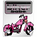 Biker Babe Canvas 20  x 24  