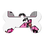 Biker Babe Dog Tag Bone (Two Sides)