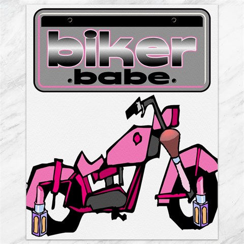 Biker Babe Canvas 11  x 14   from ArtsNow.com 10.95 x13.48  Canvas - 1