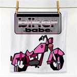 Biker Babe Face Towel