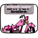 Biker Babe Fleece Blanket (Mini)