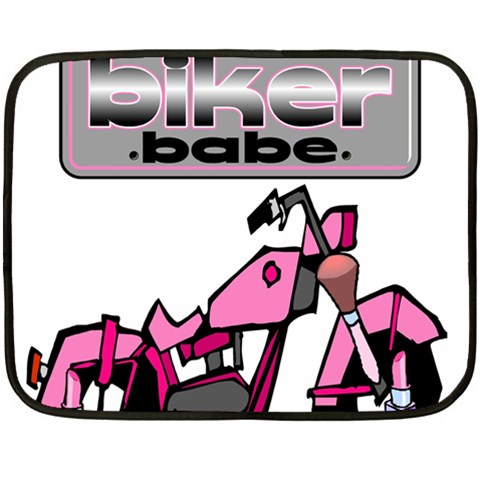 Biker Babe Double Sided Fleece Blanket (Mini)  from ArtsNow.com 35 x27  Blanket Front